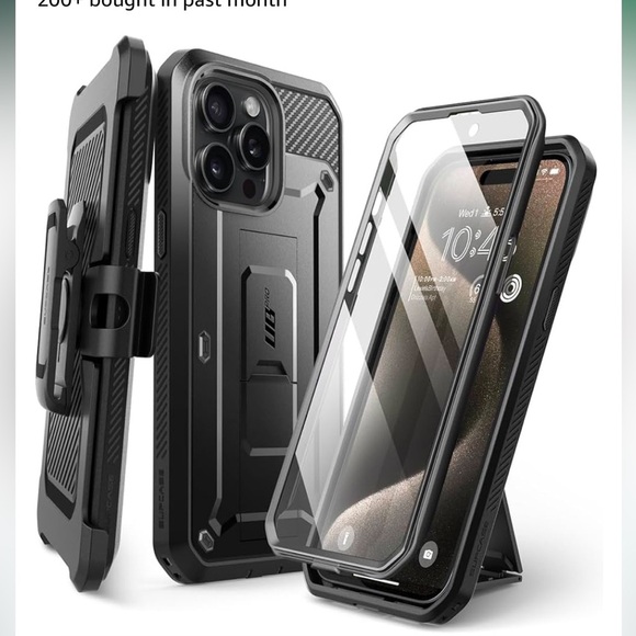 Supcase‎ for iPhone 15pro with stand and belt clip. Military grade new - Picture 1 of 4